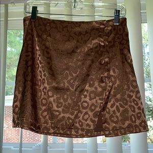Leopard print skirt